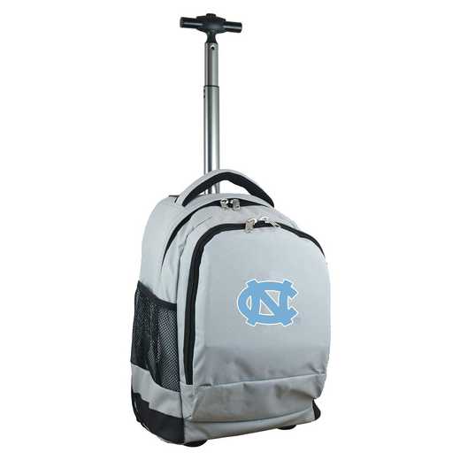 CLNCL780-GY: NCAA UNC Tar Heels Wheeled Premium Backpack